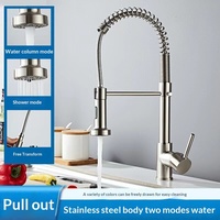 Robinet de lavabo de salle de bain de style moderne en laiton chromé, à poser sur le plan, eau chaude et froide