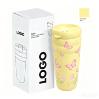 Vaso Térmico de Acero Inoxidable de Doble Pared con Aislamiento al Vacío, Diseño de Nube, Tapa para Beber Directo, Precio de Fábrica, Personalizable, para Viajes
