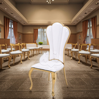 Chaises de banquet en acier inoxydable doré pour hôtels, mariages, fêtes, restaurants et événements en plein air – En stock, directement de l'usine