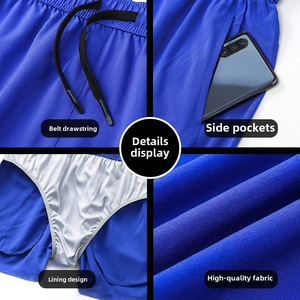Custom Mens Plain Casual <b>Shorts</b> Lightweight Unisex Four-way Stretch 100% Polyester Classic Fit Elastic Waist <b>Shorts</b> - Product Image 4