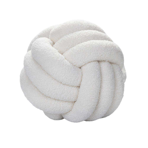 Almohada Decorativa Ultra Suave Lista para Enviar, Almohada de Peluche con Nudos, Almohada de Sherpa Tejida a Mano - Product Image 3