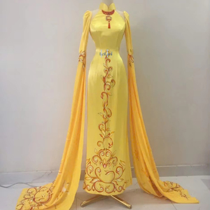 Robe Colonne Élégante en Soie pour Femme, Manches Longues, Robe de Soirée Formelle de Luxe, Conception Personnalisée, Vente en Gros - Product Image 1