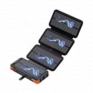 Logo personnalisé 4 panneaux solaires Batterie solaire 30000mah Chargeur solaire pour voiture 36800mah 50000mah - Product Image 2