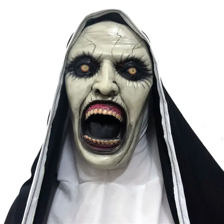 Groothandel Latex Nun Masker Halloween Horror Scary Masker En Beste Halloween Party Dance Masker