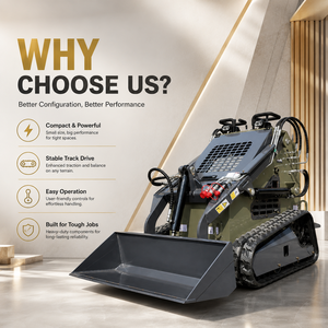 รถตักล้อยางแบบสกิดสเตียร์ NIMBUS มาตรฐาน EPA Euro V <span class=keywords><strong>ราคา</strong></span>โรงงาน โครงสร้างแข็งแรง เหมาะสำหรับงานซ่อมแซมสวน สนามหญ้า และถนน - Product Image 2