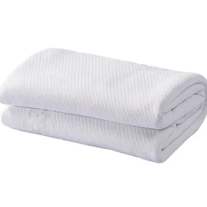 Protecteur personnalisé tissu de matelas antidérapant organique tissu matelassé blanc pour matelas