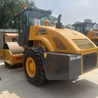 Compacteur routier vibrant à tambour unique XCMG XS225J d'occasion, 22 tonnes, Xugong, pour la construction routière, exportation