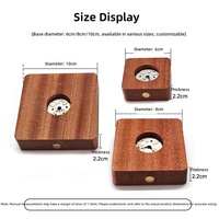 Lampe de table LED simple à lumière d'ambiance en bois de Sapele, rechargeable, blanc chaud, télécommande, pour bureau et chambre, vente en gros, commande en gros