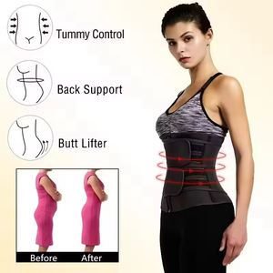 Verstellbarer, strapazierfähiger Polyester-Baumwoll-Trainingsgürtel für Mädchen und Frauen, Taillenformer, Bauchweggürtel, Workout-Schweißband, Sportgürtel - Product Image 4