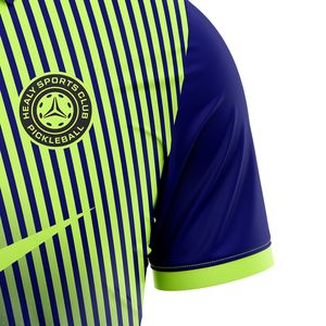 Col polo imprimé personnalisé vêtements de pickleball respirants à séchage rapide chemise de sport pour hommes vêtements de pickleball à manches courtes - Product Image 3