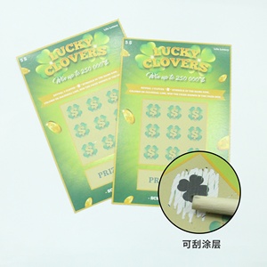 Tùy Chỉnh Cờ Bạc Scratch Xổ Số Vé Biến Scratch Off Thẻ Và Scratch Win Thẻ - Product Image 5