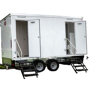 Cina fabbrica diretta di lusso Mobile cabina prefabbricata portatile stile europeo bagno esterno per parco noleggio pannello Sandwich - Product Image 1