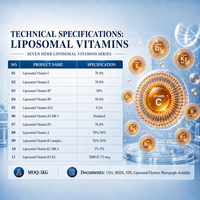 Complexe de Vitamine B Liposomale de Haute Qualité à 70 % pour une Supplémentation Nutritionnelle Redéfinie et Ultra-Efficace