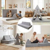 OEKO Hochdichte Schaumstoff-Modulare Kinder-Spielcouch 6-teilig Waschbares Sektionales Spielzimmer-Sofa für Fantasie & Kreativität OEM Anpassbar