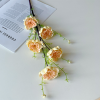 Arreglo Floral de Flores Artificiales de Espuma en Forma de Mariposa Rosa para Sala de Estar, Mesa de Comedor, Boda, Flores de Seda
