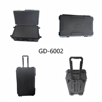 Valise de transport robuste en plastique étanche avec roulettes, protection IP67, grande capacité pour instruments, avec mousse personnalisée ODM/OEM