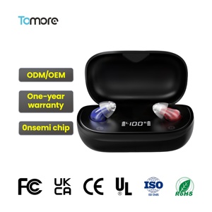Audífonos Digitales CIC Recargables y Portátiles de 16 Canales, Programables, con Reducción de Ruido, Sonido Súper Claro, Resistentes a Salpicaduras IPX4 - Product Image 1