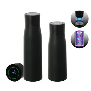 Bottiglia d'acqua Thermos in acciaio inossidabile a doppia parete ecologica senza BPA bottiglia d'acqua con purificatore autopulente a luce UV a LED intelligente