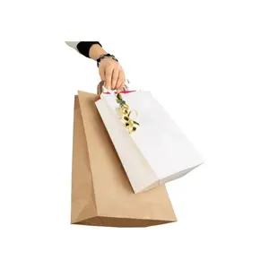 Shopper in Carta con Manico Piatto, Merchandising Sostenibile - Product Image 1
