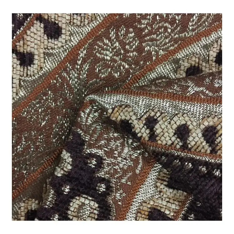 Shaoxing chenille-tela para sofá, tapicería, textil jacquard 100% poliéster