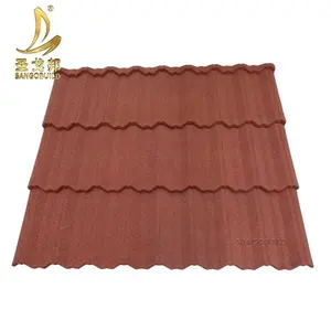 New Zealand Corrugated Galvanized Lightweight Roofing Steel Sheets Price Black Stone Coated Metal Roof Tile in Philippines