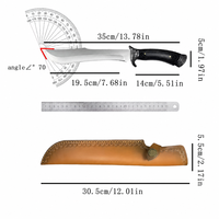 Couteau de survie en acier inoxydable personnalisable avec manche en bois de noyer, facile à transporter, pour le camping en plein air