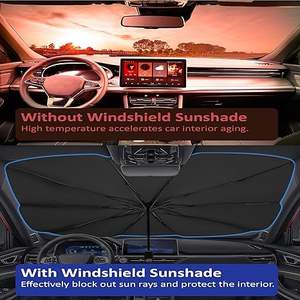 <span class=keywords><strong>Parasol</strong></span> personnalisé avec logo d'usine, couvre-vitre avant de voiture, pare-brise rétractable pliable, pare-soleil, protection solaire <span class=keywords><strong>pour</strong></span> voiture - Product Image 4