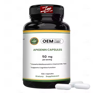 OEM /JHD mendukung suplemen nutrisi khusus dengan 50mg dari 120pcs <span class=keywords><strong>100%</strong></span> murni alami <span class=keywords><strong>Apigenin</strong></span> kapsul - Product Image 1