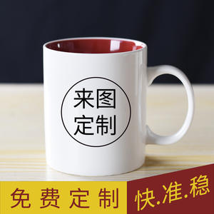 แก้วเซรามิกสีขาวแบบกำหนดเองพร้อมหูจับทรงกลม สำหรับการปรับแต่งส่วนบุคคลและการใช้งานเพื่อการส่งเสริมการขาย - Product Image 2