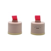 Boîte à poudre de maquillage en plastique personnalisée OEM Yuecai avec ruban et cordon, pot cosmétique, contenants cosmétiques, applicateur éponge pour marques