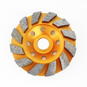 Turbo Row Diamond Grinding Cup Wheel Concrete Turbo Cup Disc <strong>Grinder</strong> for Sand of Concrete Walls, Floors,Granite Stone - Product Image 1
