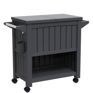 กลิ้งไวน์เครื่องดื่มน้ำแข็งเย็นตารางที่ให้บริการรถเข็นบริการอาหารรถเข็น - Product Image 3