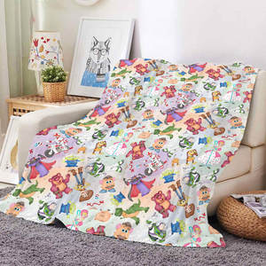 Nouvelle conception de couverture en peluche imprimée avec des personnages de dessins animés, couverture en flanelle polaire personnalisée, couette pour enfants et bébés - Product Image 4