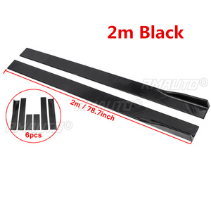New Glossy Black Car Side Skirt Extensions <b>Splitters</b> for VW for Golf MK7 MK7.5 2014 2015 2016 2017 Side Skirt <b>Splitter</b> Protector - Product Image 1