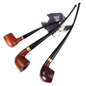 Fabbricati all'ingrosso in palissandro Churchwarden tabacco tubi laccati finitura portatile riutilizzabile - Product Image 4