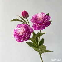 Bunga Sutra Buatan 3 Kepala Peony Model Realistis Kelas Atas SC-08 Warna Dapat Disesuaikan Latar Belakang Pesta Thanksgiving Dekorasi Rumah