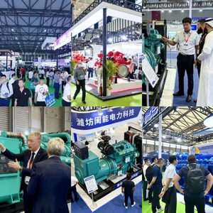 Generadores de Turbina de Gas Monofásicos Weichai, Silenciosos, Alimentados con Diésel, Capacidad de 50kva a 200kva, Arranque Eléctrico, 50/60Hz, 400V, Planta Eléctrica - Product Image 6