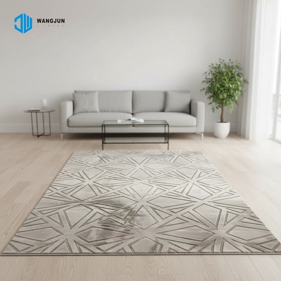 Modern Design Commercial Carpet for Living Room Embossed Area Rugs Home ...