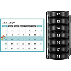 Hàng tháng <span class=keywords><strong>Pill</strong></span> Organizer <span class=keywords><strong>2</strong></span> lần một ngày hàng ngày <span class=keywords><strong>Pill</strong></span> trường hợp lớn 4 tuần Tablet container - Product Image 5