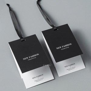 Custom-Made High-End Swing Hangtag Printed Paper Label for Men's and Women's Clothing Hanging Tag