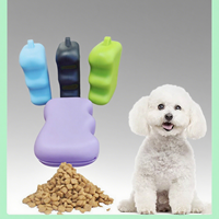 Pochette à friandises pour animaux de compagnie réutilisable avec logo personnalisé, porte-clés, étui en silicone pour friandises pour chien, petite pochette à friandises pour chien avec poignée