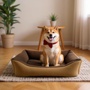 Set di 3 Cucce per Cani Super Morbide Color Caffè in Corduroy+Crystal - Product Image 3