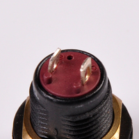 Toowei Tombol Sakelar 12MM Mini 4Pin Bercahaya, Sakelar Tombol Tekan Motor Plastik Tahan Air Sesaat