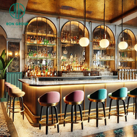 Style français luxueux Design moderne haut de gamme qualité hôtel Restaurant ensembles de meubles commerciaux Table chaise ensembles café