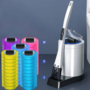 BBA230-Juego de escobilla desechable para inodoro, cepillo de limpieza Simple y desechable, sin extremos muertos, limpieza del hogar, líquido - Product Image 2