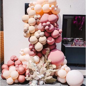 Dusty Rose Pink Balloon Arch Kit Nude Blush Gold Double farcito Balloon Garland Latex Pastel Neutral Balloons for Pastel Neutral - Product Image 2