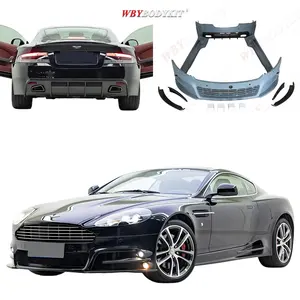 Автомобильные бамперы 08-12y для модели Aston MartinDB9, старый обновляемый Новый обвес, передний задний бампер, внешняя боковая юбка, спойлер, крыло