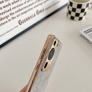 <span class=keywords><strong>Coque</strong></span> <span class=keywords><strong>de</strong></span> <span class=keywords><strong>téléphone</strong></span> ultra mince pour <span class=keywords><strong>Huawei</strong></span> P60 Pro Soft Touch Vintage PU Leather Full Protection Back Cover Shell - Product Image 2