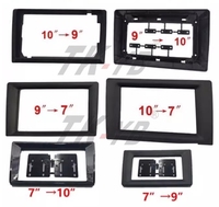 Cadre de radio de console centrale de voiture 2 Din Fascias 9 pouces à 10 pouces pour lecteur multimédia universel DVD Radio Facia Dashboard