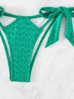 Tweedelige Set Driehoekige Beha Erotische Vrouwen Badpak Sexy Bikini Groene Badkleding Zomer Meisje Sexy Strandkleding